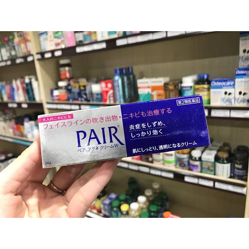 [HÀNG NHẬT CHIÍNH HÃNG] ❤️Kem trị mụn Pair Acne W Cream 24g❤️❤️❤️