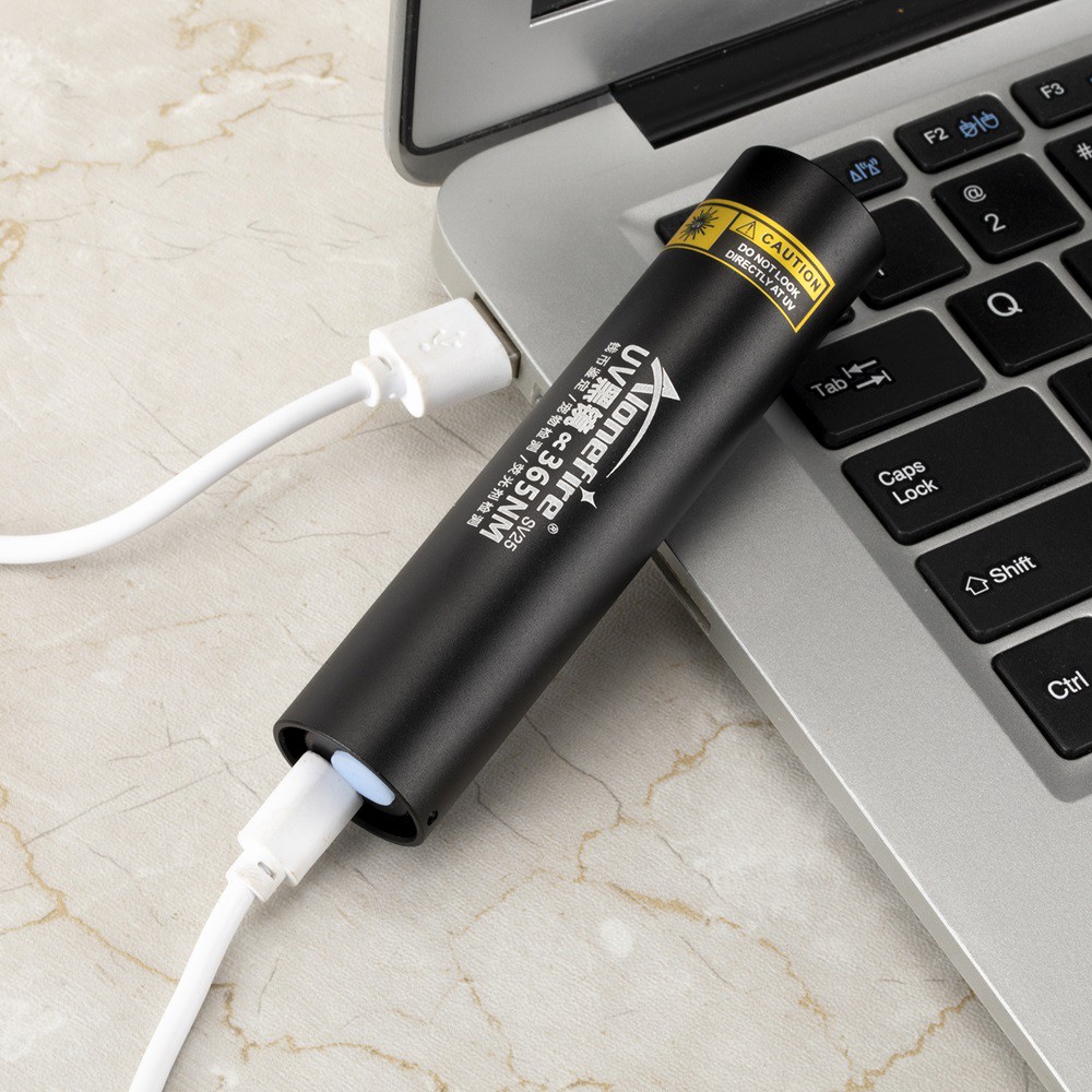 Đèn pin UV ALONEFIRE SV25 mini 365nm màu đen dành cho tất cả các dịp