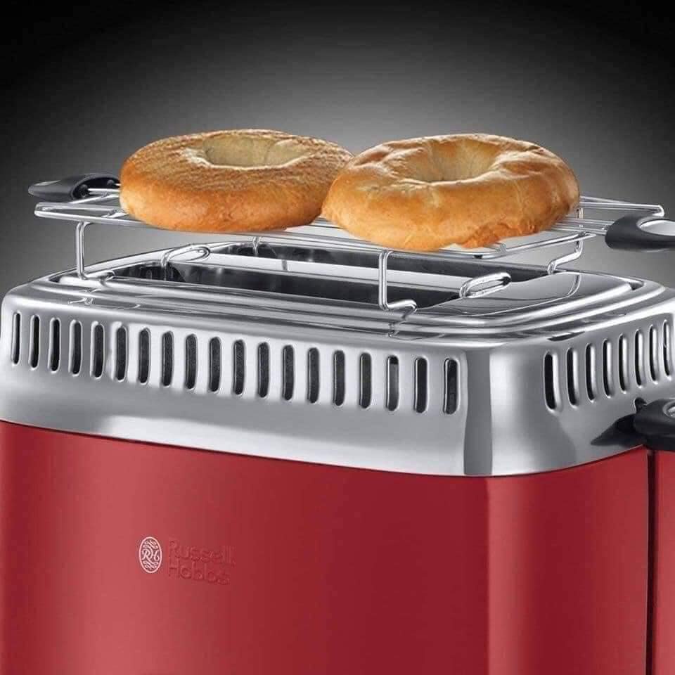 [Mã ELHADEV giảm 4% đơn 300K] MÁY NƯỚNG BÁNH MÌ RUSSELL HOBBS TOASTER RETRO (Nhập Đức)