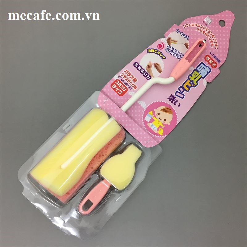 Cọ Rửa Bình và núm ty mút xốp Nhật Bản