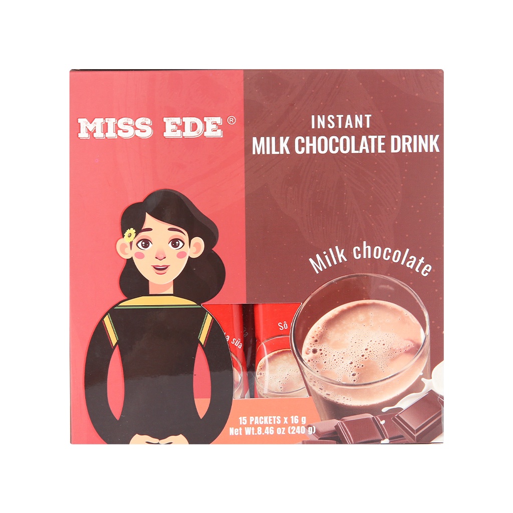 Socola sữa hòa tan Miss Ede hộp 240g