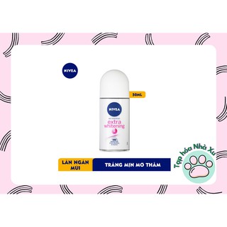 Lăn Ngăn Mùi NIVEA Extra Whitening Trắng Mịn Mờ Vết Thâm (50ml)