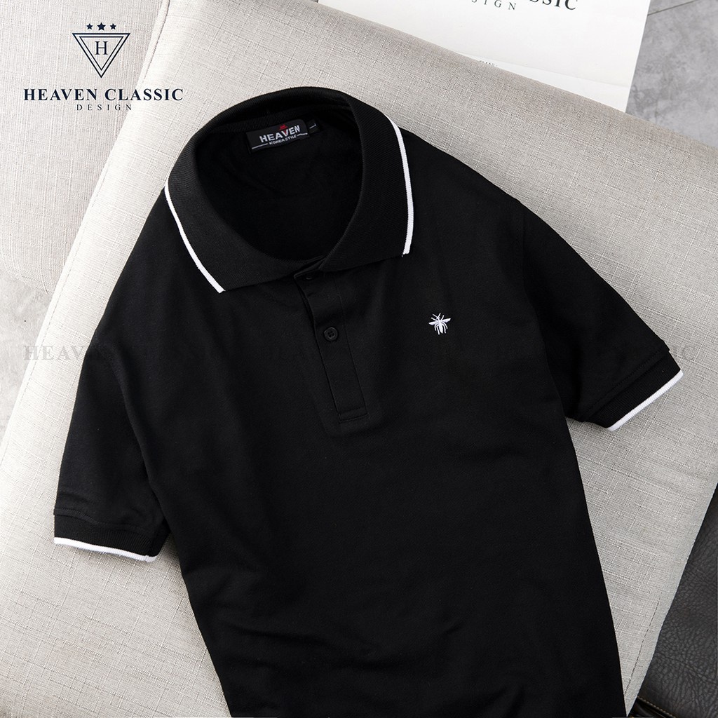 ⚡Áo Polo Nam thêu ong ⚡ 2 màu cực đẹp, hàng chính hãng Heaven