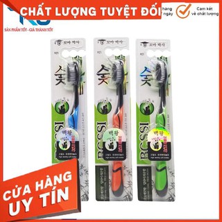 Bàn chải đánh răng than tre hoạt tính Hàn Quốc Bossi lông siêu mềm, siêu mịn