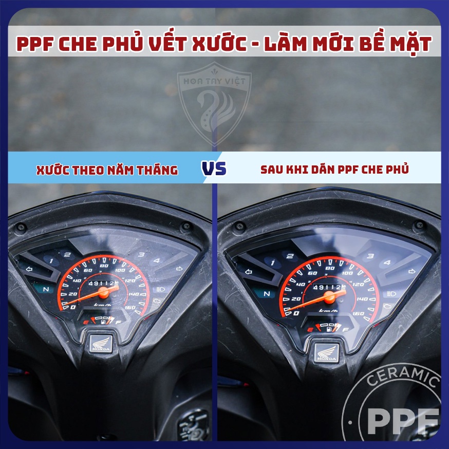 PPF WAVE RSX | Miếng dán PPF bảo vệ wave RSX cao cấp phục hồi mặt đồng hồ RSX