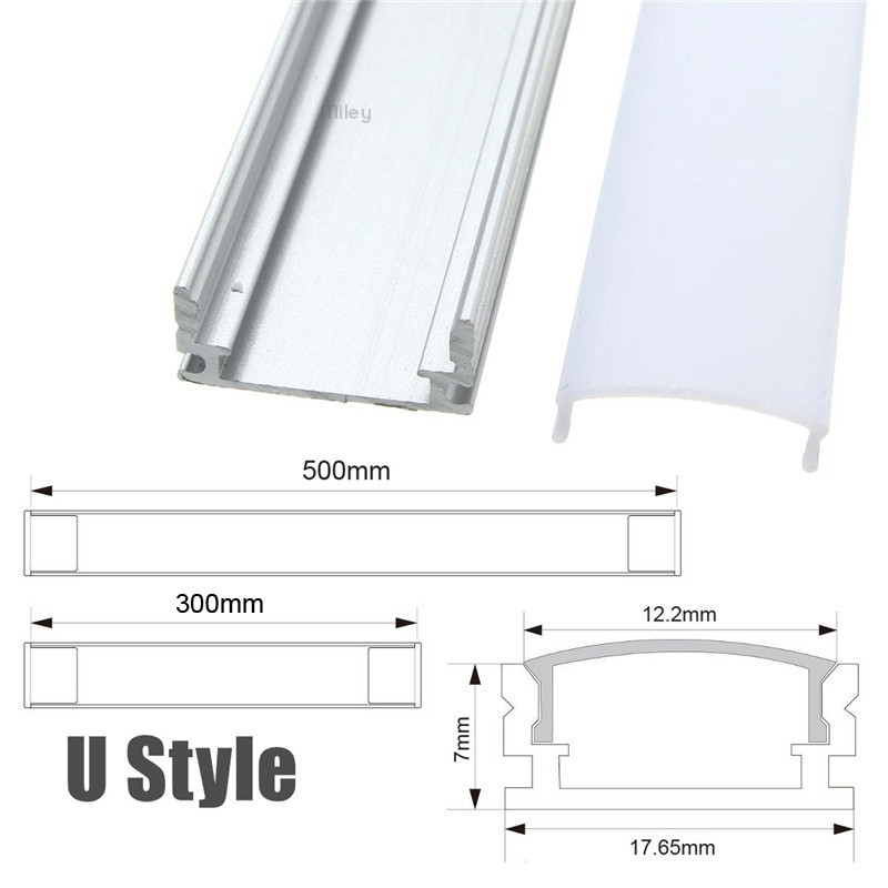 Giá Đỡ Thanh Đèn LED Miley 30 / 50cm U / V / YW Bằng Nhôm