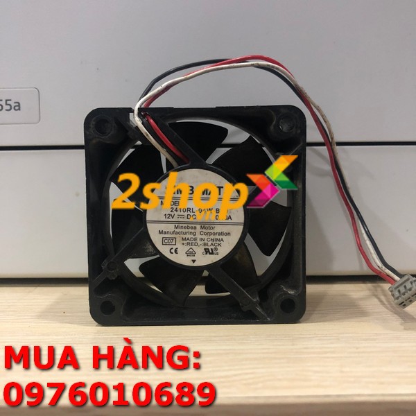 Quạt hút, quạt tản nhiệt máy tính 6cm 24V DC kích thước 60x60x25mm