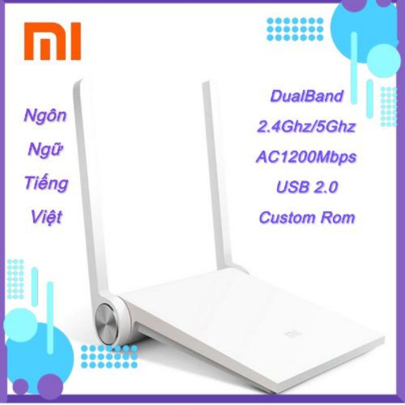 Bộ phát wifi Xiaomi Mini Dual Band 2.4Ghz 5Ghz,Usb 2.0. Full Firmware Update