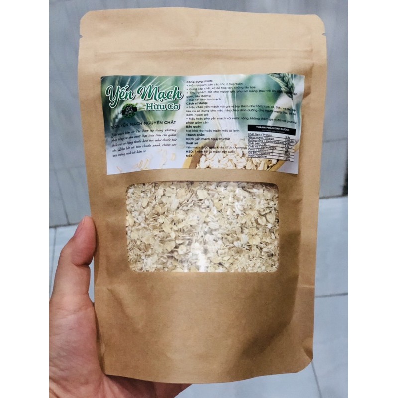 100gr ~ 500gr Yến mạch hữu cơ nhập khẩu - Ăn kiêng, làm bánh, nấu cháo cho bé