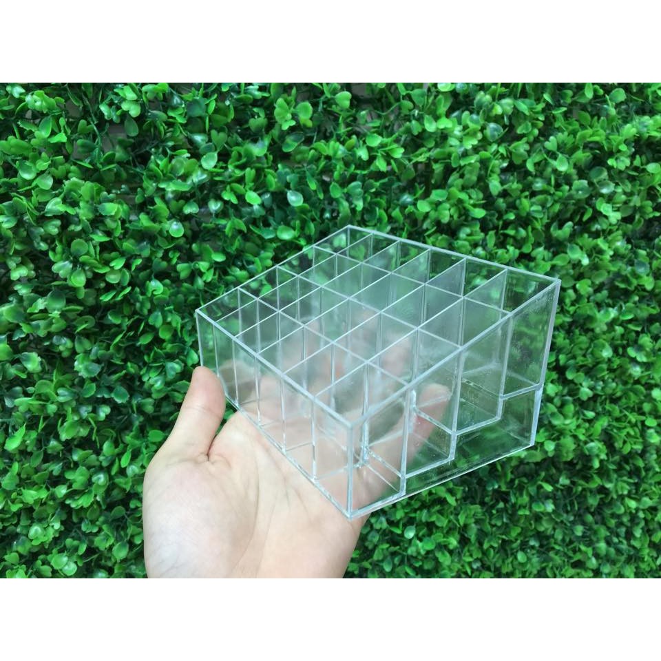 Khay Son 24 Ô tiện lợi khay nhựa mica siêu bền trong suốt siêu rẻ GALA HOME