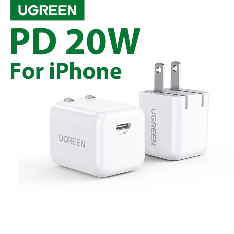 Cốc sạc mini nhanh PD 20W type C cho IP UGREEN CD249