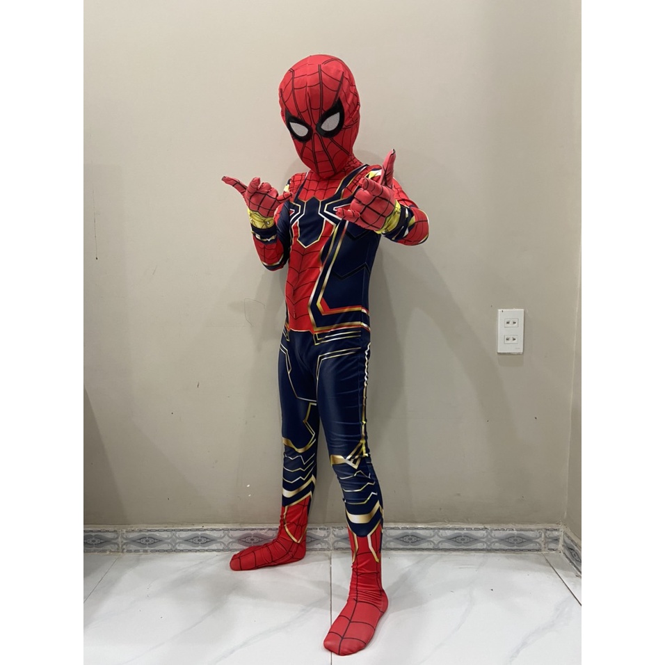 Bộ Siêu nhân Nhện Cosplay liền thân dài tay - Bộ hóa trang người nhện