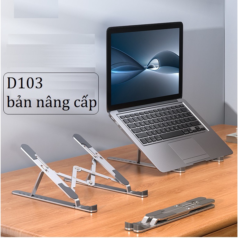 Giá đỡ laptop 𝙏𝙖̉𝙣 𝙉𝙝𝙞𝙚̣̂𝙩 có thể gấp gọn, điều chỉnh độ cao, hỗ trợ tản nhiệt cho LaoTop, Máy Tính Bảng