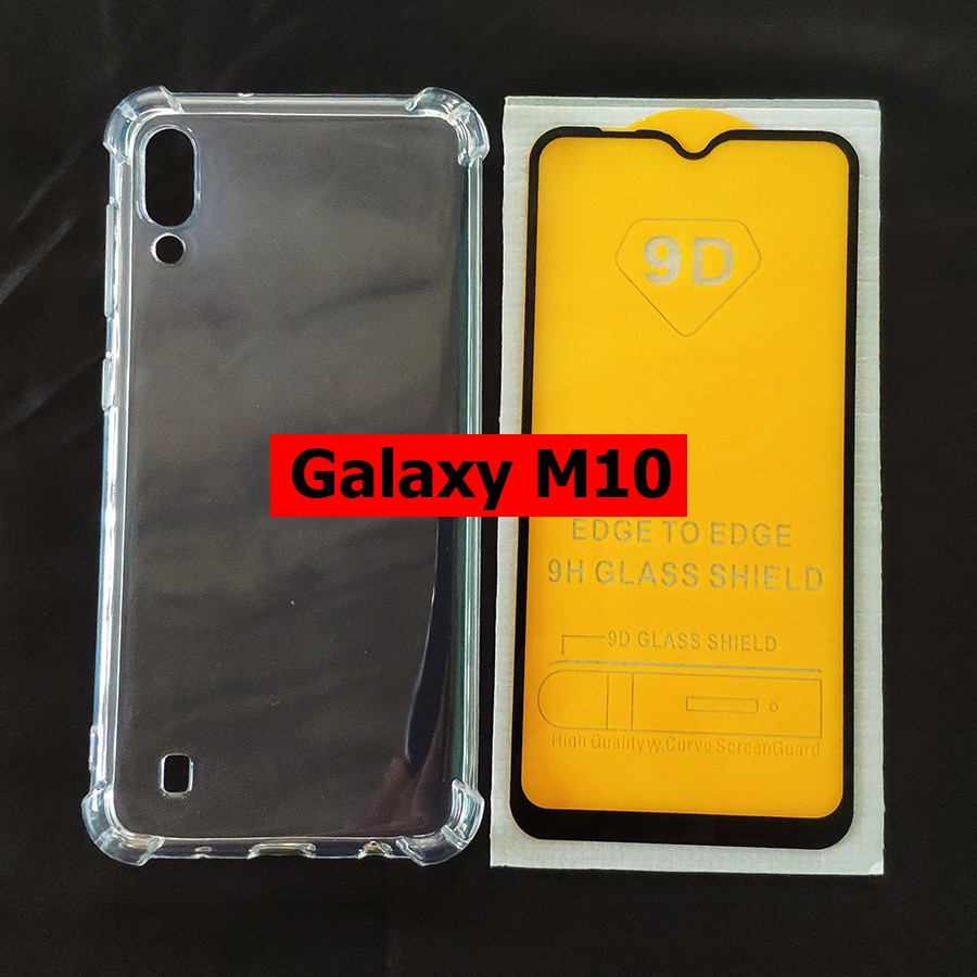 [Freeship đơn từ 50k] Bộ ốp lưng chống sốc kính cường lực full màn hình Galaxy M10