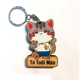 Móc khóa gỗ 12 con giáp Danbo Printcre8