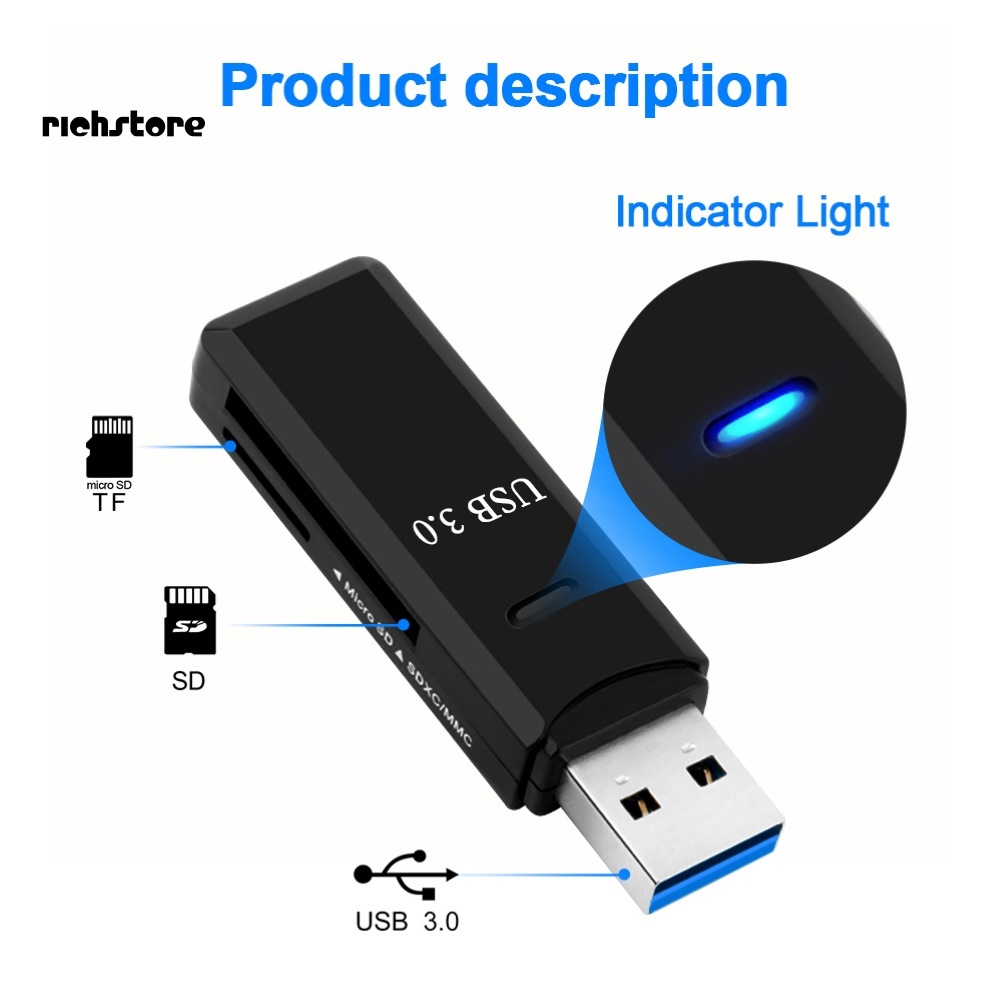 Đầu Đọc Thẻ Nhớ USB 3.0 Cho PC Laptop | BigBuy360 - bigbuy360.vn