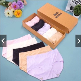 Hộp 5 Quần Lót Nữ Đúc Su Lụa Xuất Nhật
