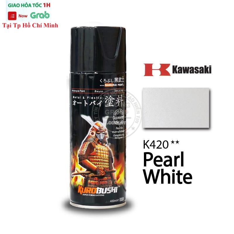 Chai Xịt Sơn Samurai K420 Chính Hãng Màu Trắng Ngọc Trai