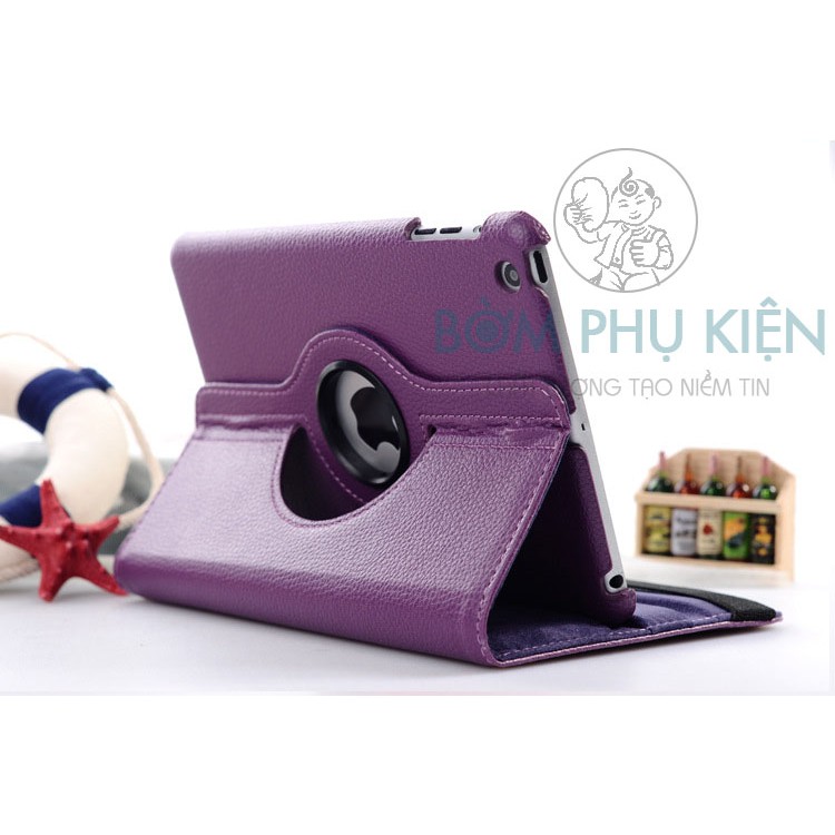 Bao Da iPad 2/3/4- Xoay 360 độ - Tiện lợi - Thời trang - 8 màu sắc - Chống sốc - Bền đẹp - Full các đời iPad - BomStore