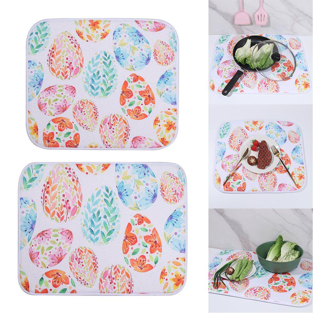 KUNHEV Thảm Sấy Khô Nhanh Hình Thỏ / Trứng Nhiều Màu Kích Thước 16x18 / 18x24inch