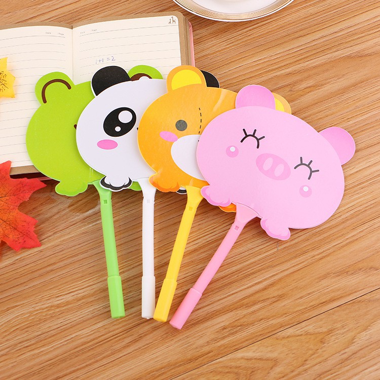 Quạt mini cầm tay nhiều hình siêu dễ thương giá rẻ 3 in 1 heo/gấu/thỏ/slime/cute/bút/bi/lợn lala17