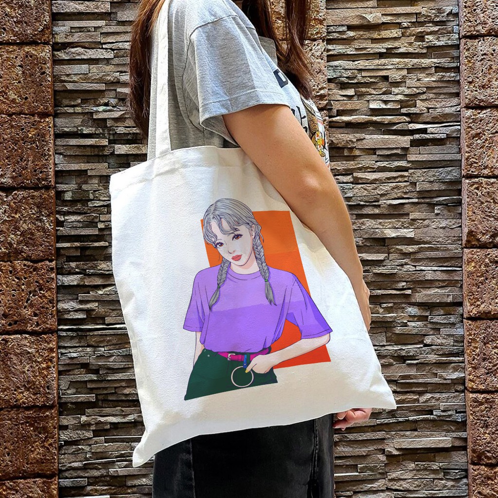 Túi Tote Canvas Vải Korean Girl