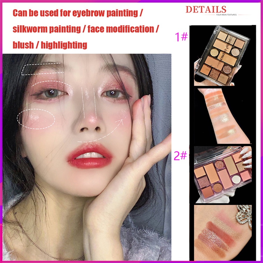 Bảng Phấn Mắt 20 Màu Tông Nude Trang Điểm Lâu Trôi