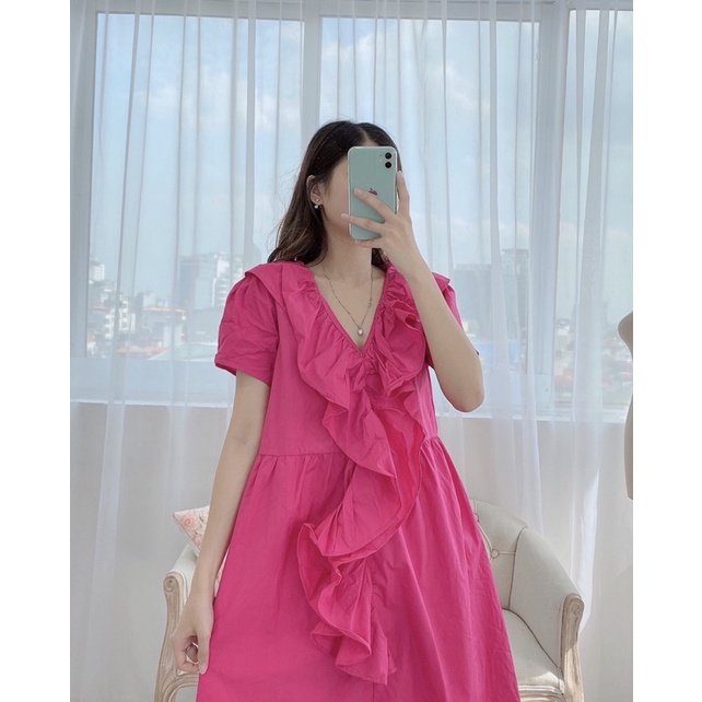 Váy cổ bèo nữ tính điệu đà (Ảnh Thật) | BigBuy360 - bigbuy360.vn