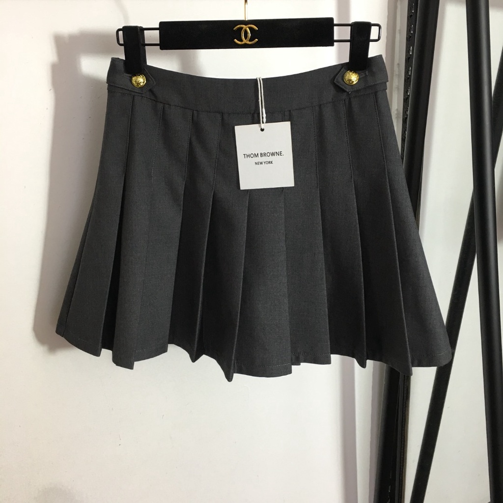 Chân váy ngắn xếp ly thời trang nữ cao cấp Thom Browne TB sành điệu, thanh lịch và cá tính