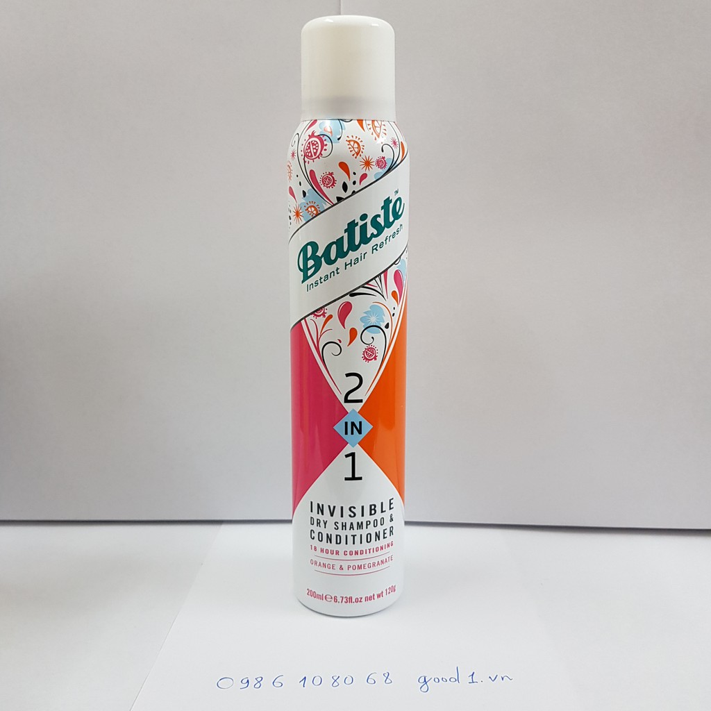 Dầu Gội Khô Batiste Dry Shampoo 200ml