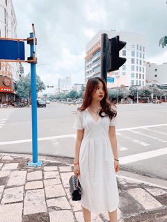 ĐẦM MAXI HOA CÚC (KÈM HÌNH THẬT)