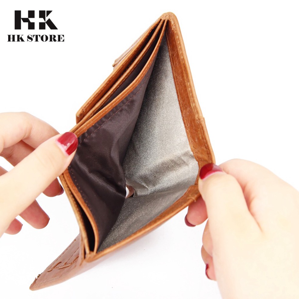 Ví đứng nam da bò 💝 HK STORE 💝 da bò thật 100% và lót da cao cấp kiểu dáng nhỏ gọn tay siêu tiện lợi.