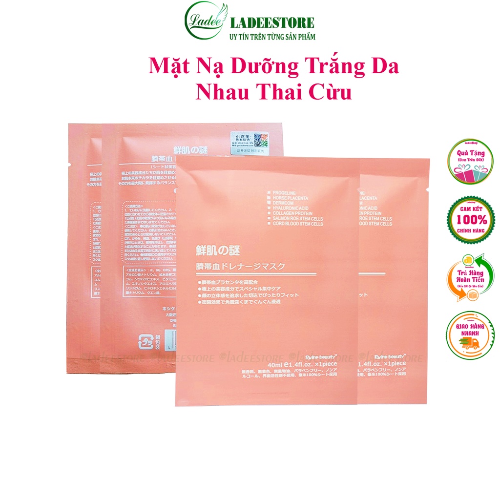 Mặt Nạ Nhau Thai Cừu, Nạ Dưỡng Da Giúp Da Trắng Sáng, Mịn Màng Và Căng Bóng