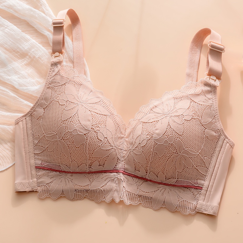 [Hot!]Áo Ngực Không Gọng Cup C Thiết Kế Thoải Mái Cho Phụ Nữ Cho Con Bú