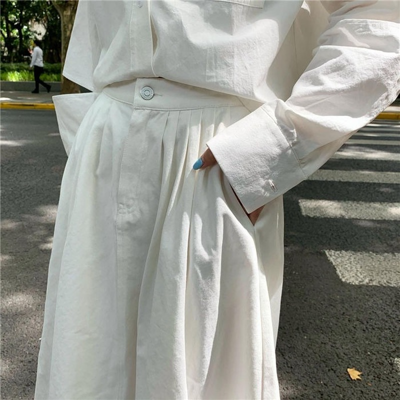 Chân Váy Lưng Cao Phong Cách Thời Trang Nhật Bản