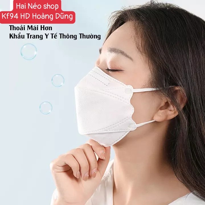Khẩu trang KF94 HD Hoàng Dũng kháng khuẩn, chống bụi mịn - chuẩn xuất khẩu HQ [Cam kết hình sao hàng vậy] | BigBuy360 - bigbuy360.vn