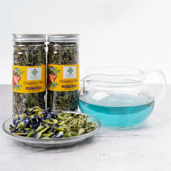 Trà sáng tạo (Creative tea) - Đậu biếc bạc hà the mát tạo hứng khởi
