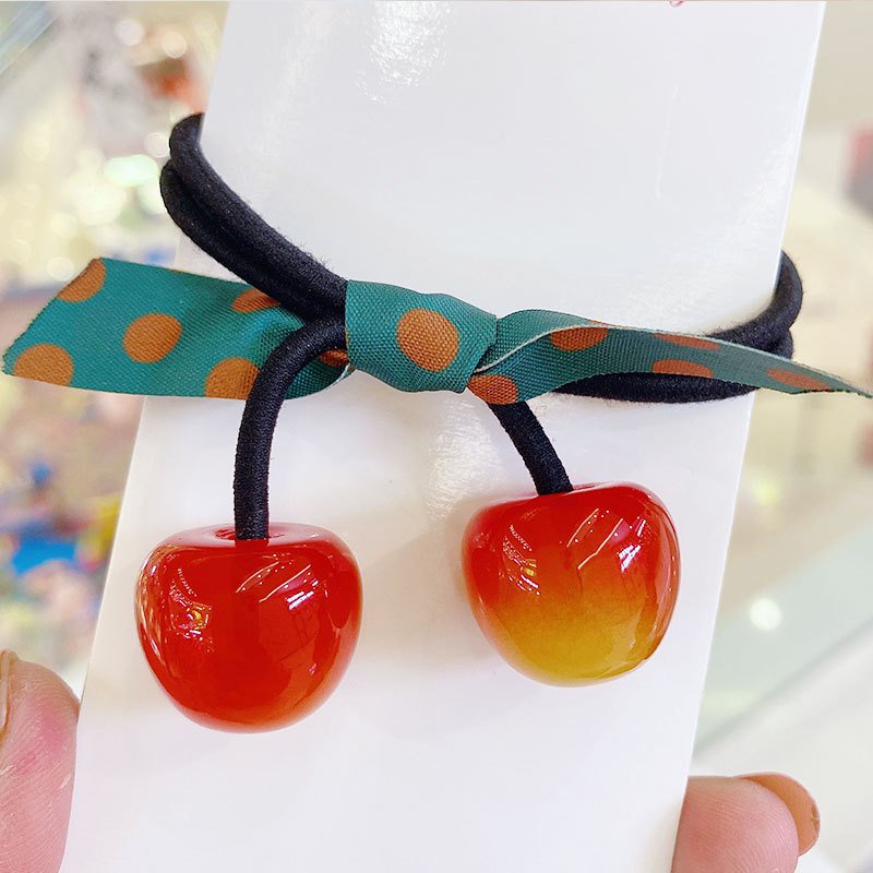 Dây cột tóc 2 quả cherry siêu xinh phiên bản Hàn Quốc D2C