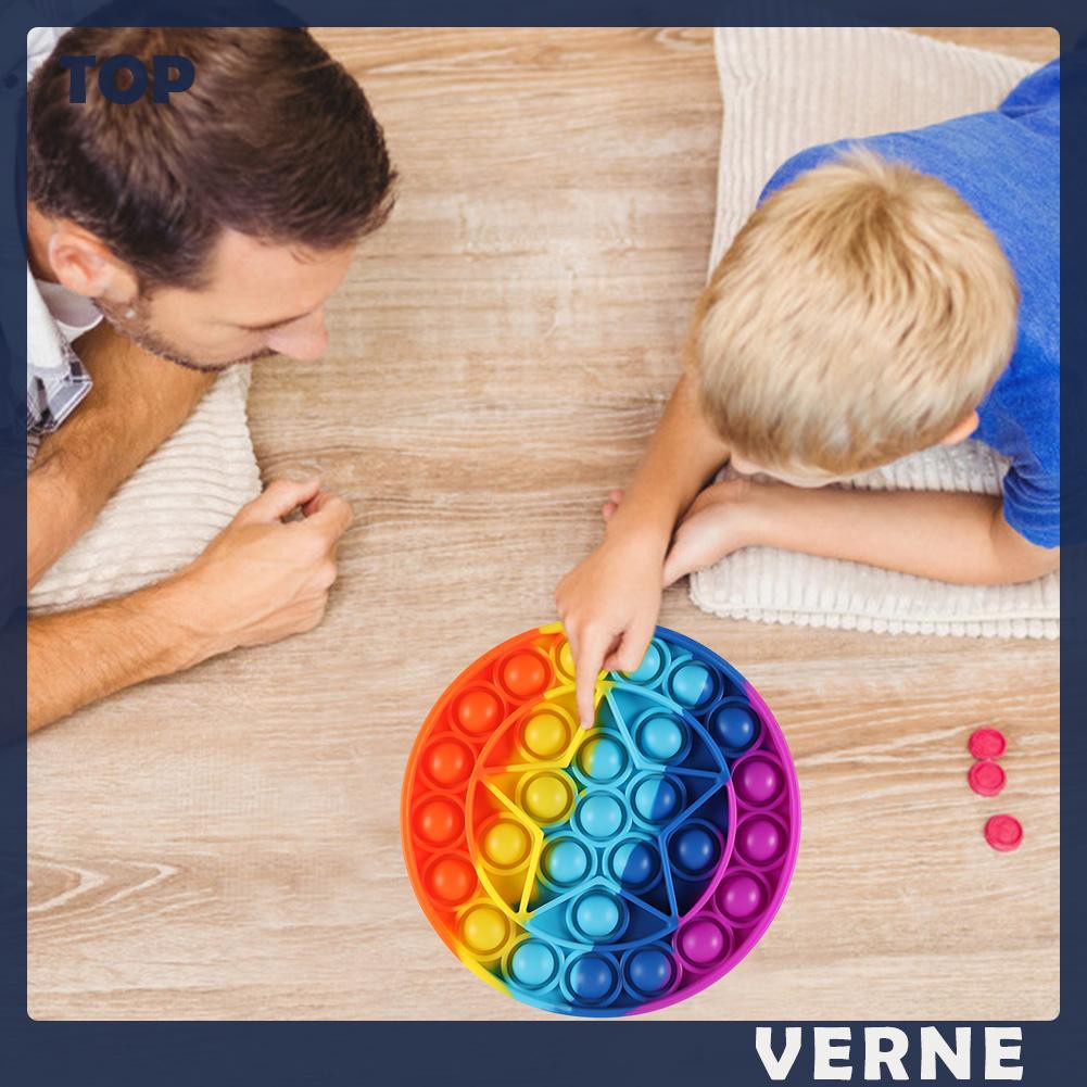 Đồ Chơi Bóp Giảm Stress Bằng Silicone Hình Tròn / Vuông