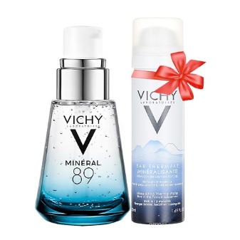 Combo Dưỡng Da Căng Mịn Vichy Mineral 89 30ml + Xịt Khoáng Thermal 50ml