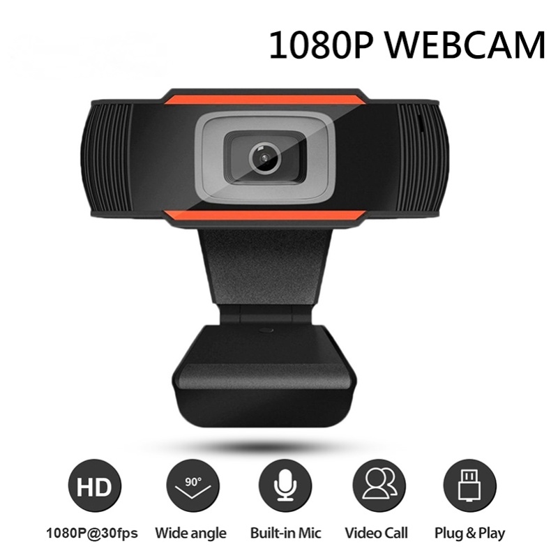 Webcam Full Hd 1080p Tích Hợp Micro Cắm Usb Cho Máy Tính Để Bàn