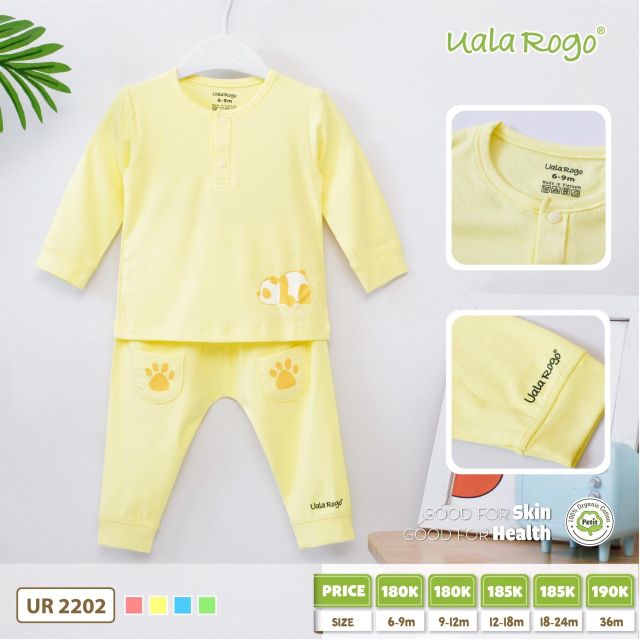 Bộ dài tay petit- sơi Lotus panda Uala rogo