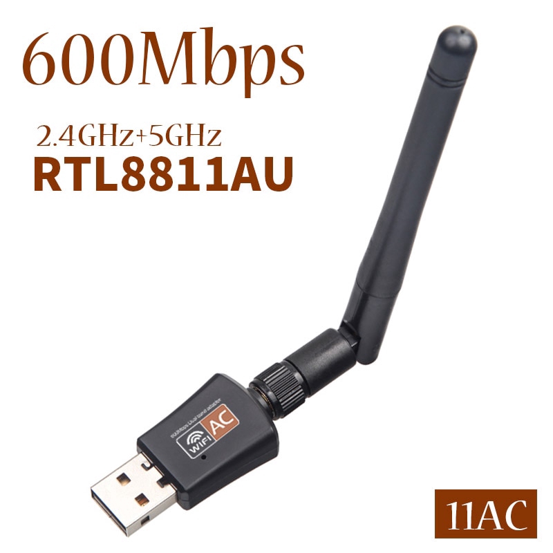 Usb Wifi B' 5ghz/2.4ghz 600mbps Rtl8811Au'