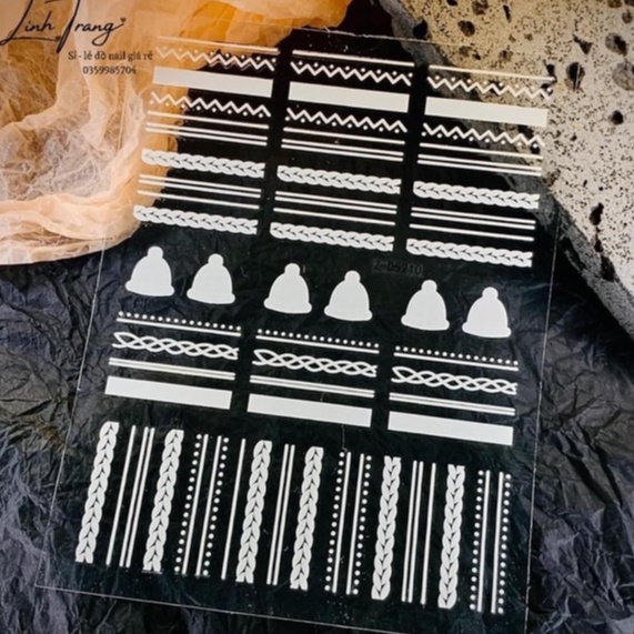 STICK DÁN MÓNG CAO CẤP - stick chữ- thú-hoa... - Phụ Kiện Nail