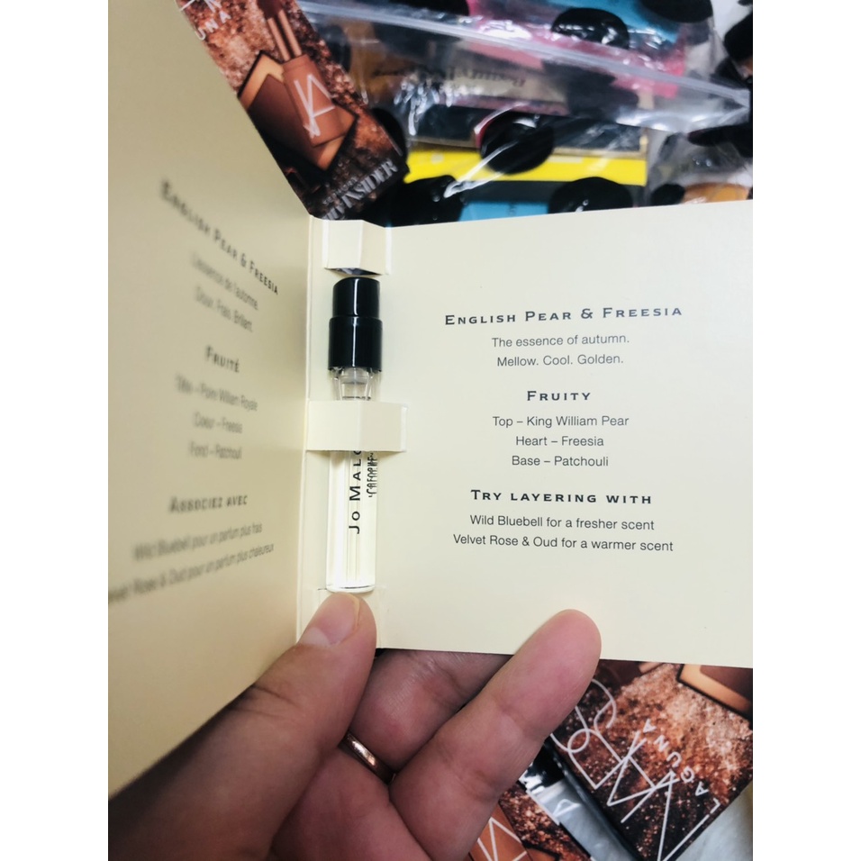 Mẫu thử Sample Vial Nước Hoa chính hãng JO MALONE Jomalone English Pear Wood Sage Peony 1.5ml
