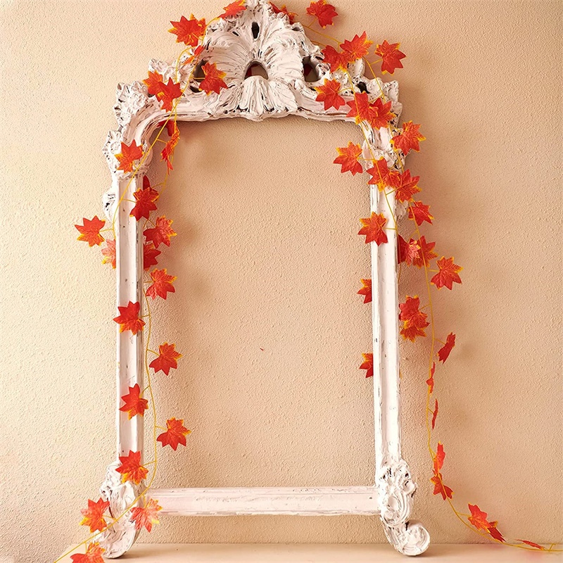 Dây Lá Phong Nhân Tạo Dài 3.2m Dùng Trang Trí Nhà Cửa / Sân Vườn