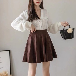Chân váy len xòe mùa đông
