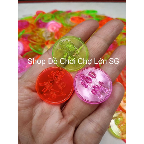 Đồ Chơi Đồng Xu Nhựa Túi 100 gam