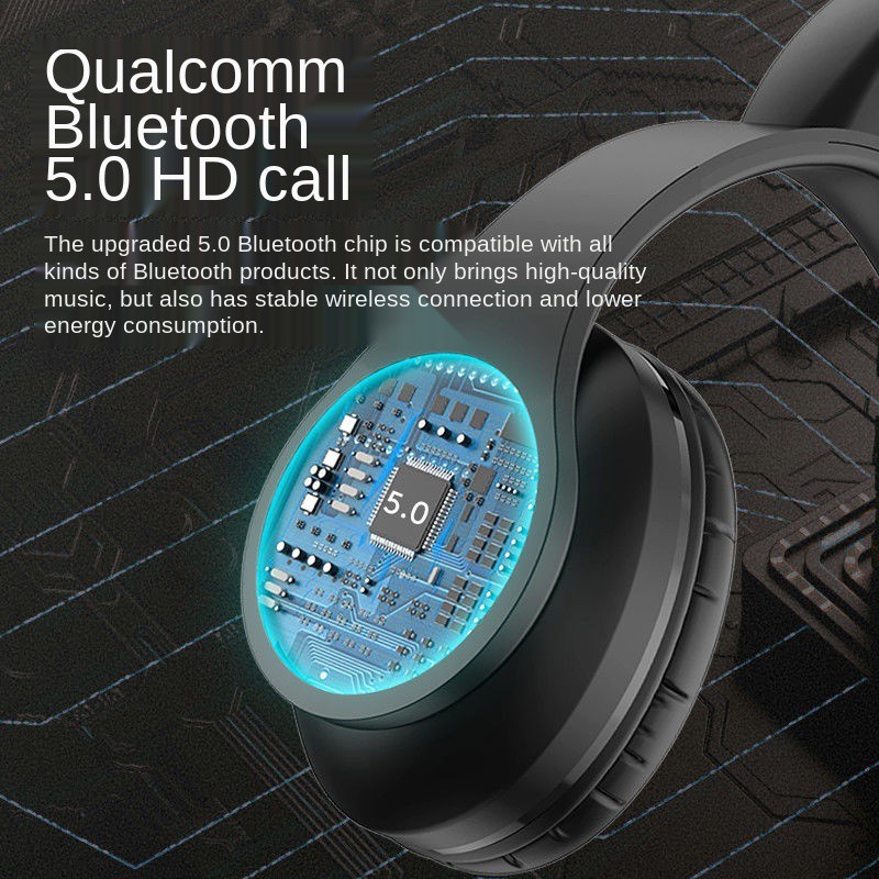 Tai nghe Bluetooth 5.0 không dây âm thanh siêu trầm cho điện thoại máy tính