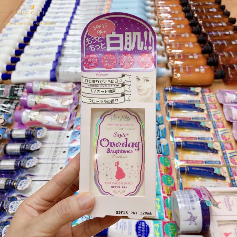 🦋giảm giá🦋Sữa Dưỡng Trắng Da Mặt Và Body Oneday 120ml Hồng và tím